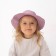 Hat with bombs for Minaku girl, purple color, size 50