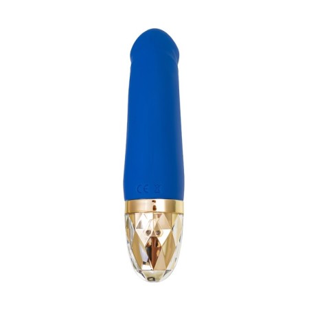 Vibrator Mystim Real Deal Neal, 16.5 cm, silicone, blue color-4