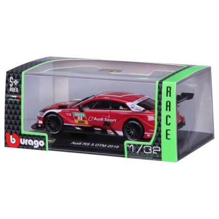 Racing machine BBURAGO AUDI SPORT RS 5 DTM 2018, DIE-CAST, 1:32, Red color-10
