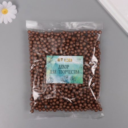 Decor for creativity Polyn -plast "Assorted balls" Brown set 10 grams-2