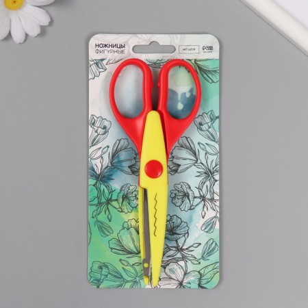 Embossed scissors 15.5 cm, mix
