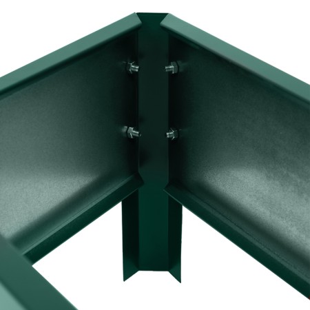 The flowerbed is galvanized "trapezoid", d = 60 cm, h = 15 cm, green Greengo-12