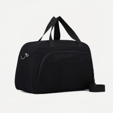 Road bag with lightning, external pocket, long belt, black color