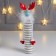 Souvenir Ceramics "High Elk" striped with red horns 22.3x5x6.3 cm