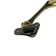 Door locker lock, "goat leg", bronze color