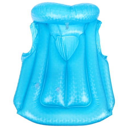 Vest for swimming "on the wave", p. M, 50 x 40 cm, blue color-3