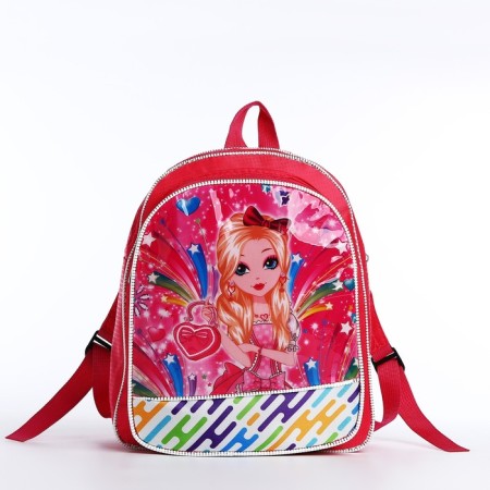 Baby backpack on lightning, pink color-4