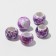 Bead "Paints", 1.1 × 0.8, white-lilac color