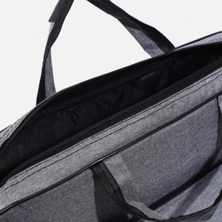 Laptop bag, gray color-6