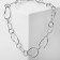 The necklace "chain" is different links, color silver, 44 cm