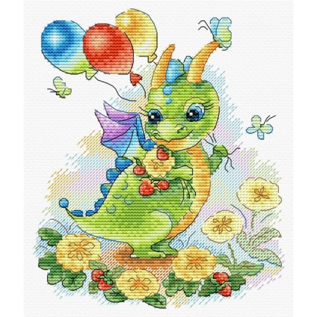 Embroidery set "in the flowering meadow" 18 × 15 cm