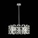 Suspension lamp ST LUCE. SL1104.103.05. CASTO. 5x60 watts, E14, 58x58x23 cm, chromium color