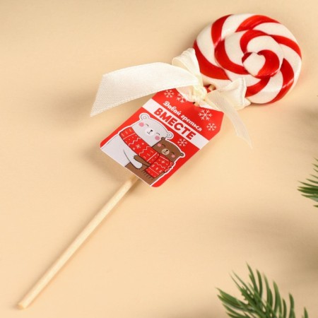 Lollice on the stick "bask together", taste: strawberries, 15 g.-3