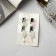 Invisibility for hair "Annabell" (set 2 pcs) Geometry, 6.5 cm, silver