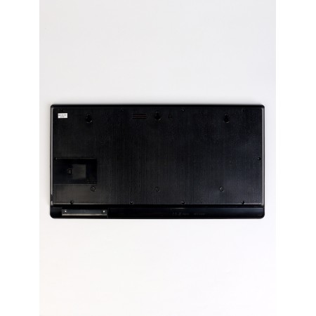 Electronic wall clock, calendar and thermometer, 47.5 x 25.3 cm, blue numbers 10.8 x 5.3 cm 10766-7