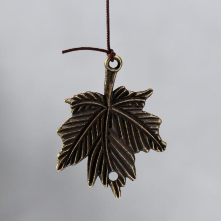 Wind Music Metal "Eagle owl on a branch" Mix 3 bells 47 cm-3