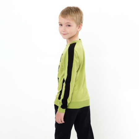 Svitshot for a boy, light color, height 128 cm-3