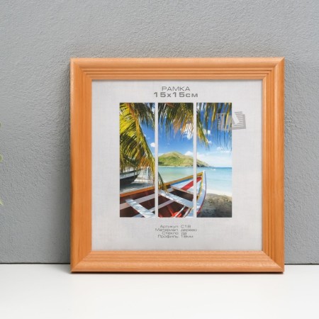 Photo frame tree "Image Art" C18 15x15 cm, (glass), col. bronze