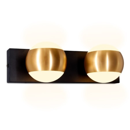 Wall rotary lamp with AMBRELLA LIGHT, WALL, FW575, G9, Black Sand, Gold