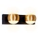 Wall rotary lamp with AMBRELLA LIGHT, WALL, FW575, G9, Black Sand, Gold