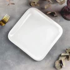 Porcelain dish wilmax teona, d = 20 cm, white color