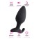 Anal plug Lovense Hush, L, silicone, black, 12.1 cm