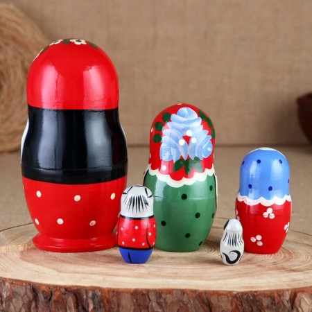 Матрёшка «Лукошка», 5 кукольная, 17 см-1