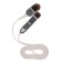 Cable 2 in 1 Luazon, Microusb/Lightning - USB, 1 A, 0.9 m, flat, mix