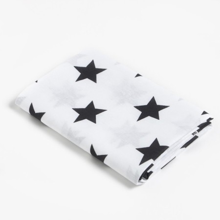 Diapers "baby I" stars, 70*120 cm, calico, cotton 100%
