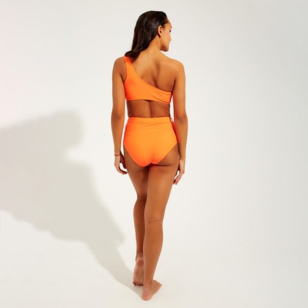Swimsuit female separate minku with strap orange color, size 42-3