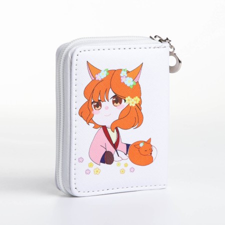 Children's wallet with lightning, white color-2