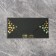 Envenue for money "Inspecting", black craft, embossing 16.5 × 8 cm