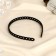 Hair cap "night" Big links, 1 cm, black