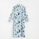 Women's robe elongated Ethel "Mint Mood", size 46-48, waffle 200g/m2, cotton