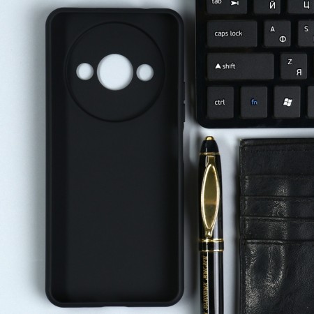 Borasco Mate case for Xiaomi Redmi A3, silicone, matte, black
