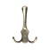 Hook furniture tundra TKT004, three -rod, bronze