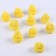 A knitting hat knitted, set 10 pcs., Yellow color, size 1 pc. - 3 × 4 cm