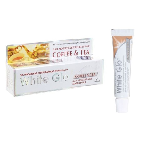 White Glo -White Paste, for lovers of coffee and tea, 24 g
