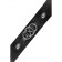 Pecado BDSM chocker-sewer, with connected rings on the substrate, genuine leather, black
