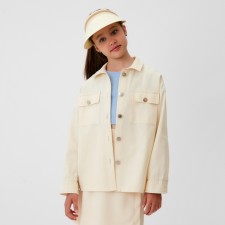 Shirt for Minaku girl: Casual Collection Kids beige color, height 152
