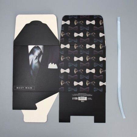 Gift folding box, packaging, "Gentleman", 18 x 18 x 18 cm-8