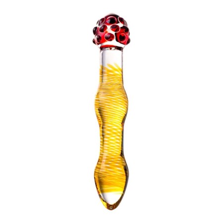 Sexus Glass bilateral phallimitator, glass, transparent, 18 cm-1