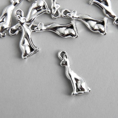 Decor for creativity Metal "Sphinx" silver 2x0.8 cm