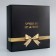 The box is folding, the lid is, “to the best man”, 20 x 20 x 6 cm without a window