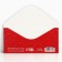 Elubicular envelope "Christmas tree", 16.5 x 8 cm, New Year