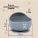 Baby plate, on the suction cup 350 ml., M&B, 12x8x5, gray