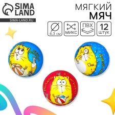 Мяч детский мягкий «Котэ», МИКС