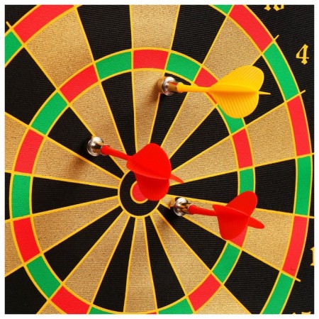 Darts with a magnetic canvas onlytop, d = 30 cm, 4 darts-6