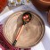 A wooden spoon "Chernushka", small, Khokhloma, mix