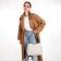 Female bag Textura, tout, medium size, beige color
